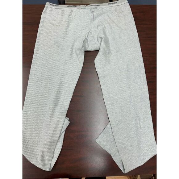 Fruit of the Loom Grey Long John Mens Long Pants Size X-Large - Picture 2 of 4